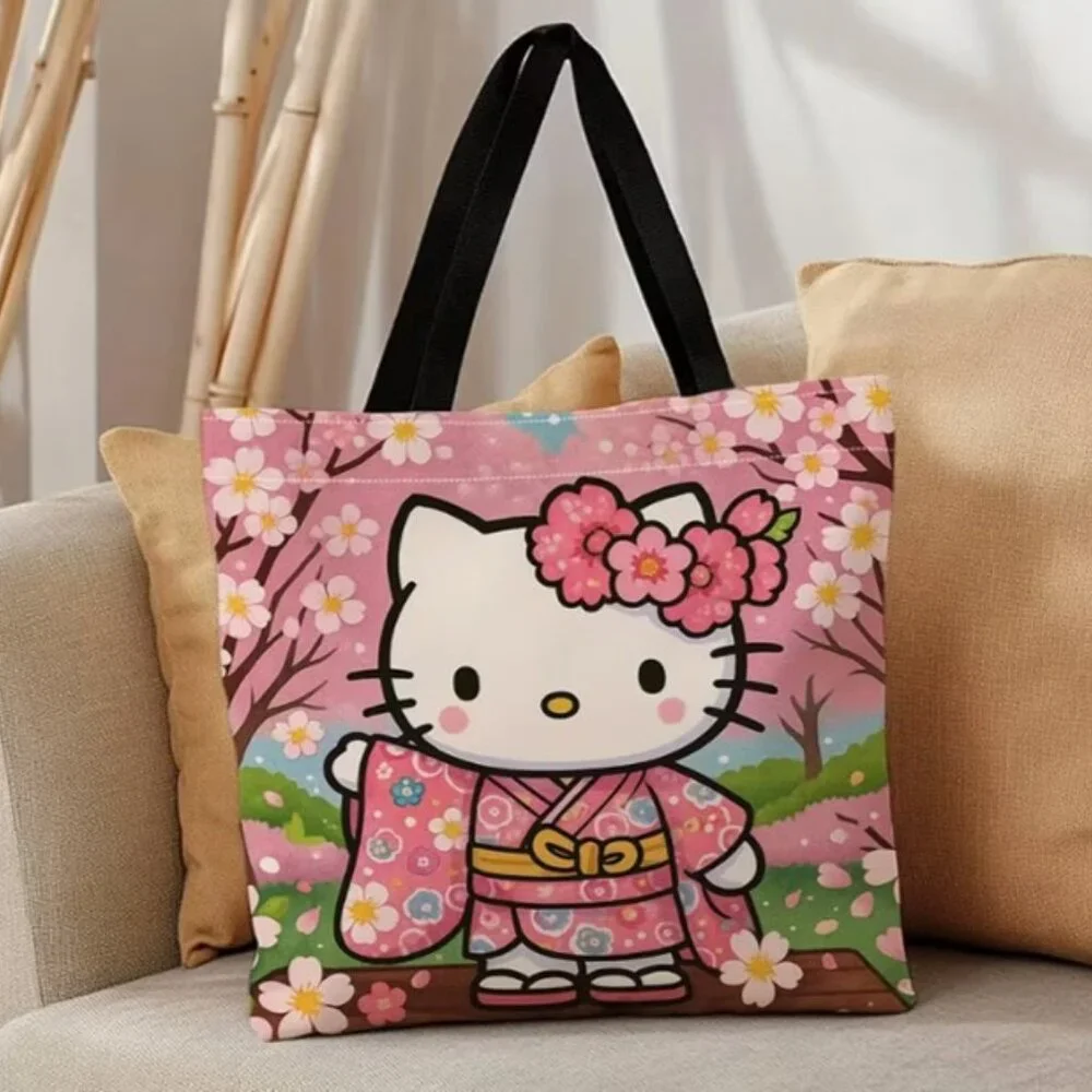 HELLO KITTY “Kimono & Cherry Blossoms” Tote‎ Bag (BRAND-NEW & SUPER CUTE!)